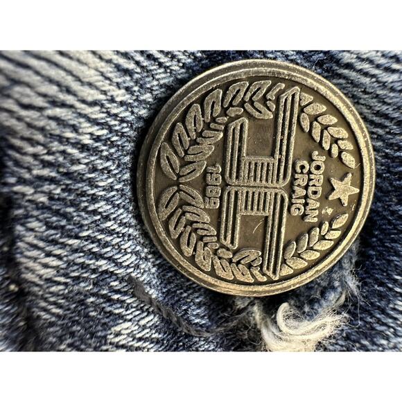 Men’s Jordan Craig Denim Jeans Legacy Edition Sean stacked Distressed Cargo38x36 - Picture 7 of 16